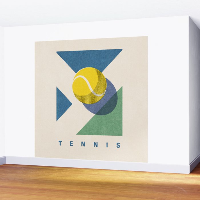 BALLS - Tennis - Hard Court - Summer Games Wall Mural Gallery Image 2
