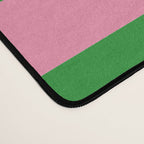 Bold Fun Stripes Green and Pink Simple Colorful Pop Pattern Desk Mat Gallery Image 4