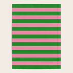 Bold Fun Stripes Green and Pink Simple Colorful Pop Pattern Poster Gallery Image 4