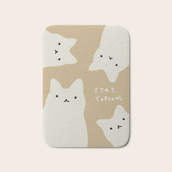 The Curious Cats Bath Mat Gallery Image 1