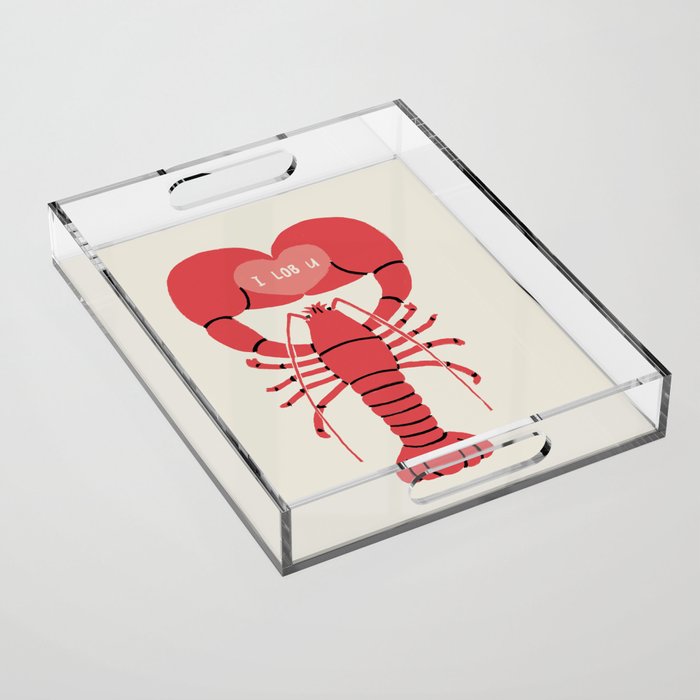 I LOB YOU Acrylic Tray Gallery Image 1