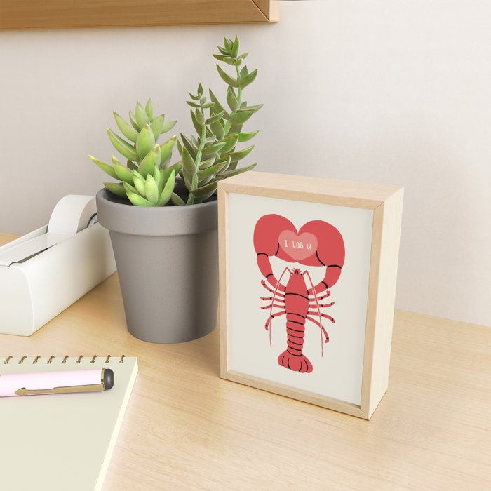 I LOB YOU Mini Art Print Gallery Image 2