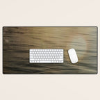 liminal spaces no. 5 - double exposure water nature photograph Desk Mat Gallery Image 1