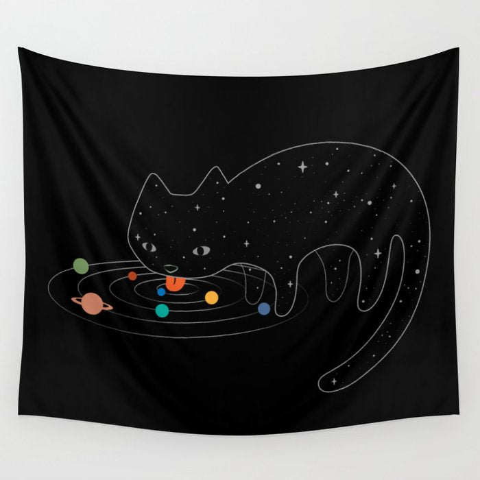 Cat Landscape 117: Catstronomy Wall Tapestry Gallery Image 1