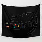 Cat Landscape 117: Catstronomy Wall Tapestry Gallery Image 4