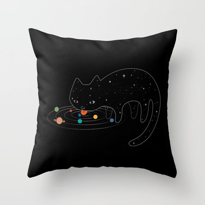 Cat Landscape 117: Catstronomy Throw Pillow Gallery Image 6