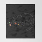 Cat Landscape 117: Catstronomy Throw Blanket Gallery Image 2
