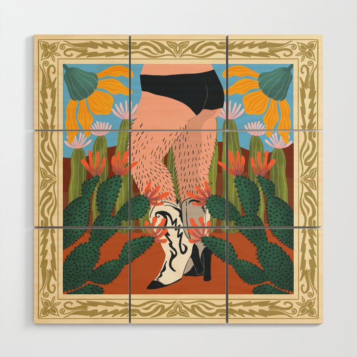 Prickly and Proud Wood Wall Art Gallery Image 1