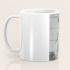 Giving all your effort - funny baby potty training on the pot black and white photograph  Coffee Mug Gallery Image 3