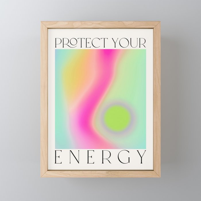 Protect Your Energy Mini Art Print Gallery Image 1