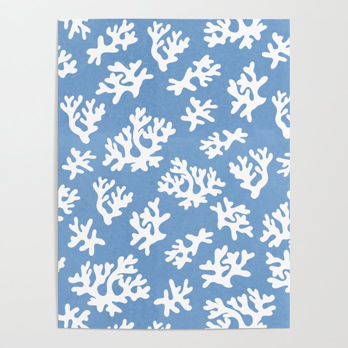Coral Reef - denim blue Poster Gallery Image 4