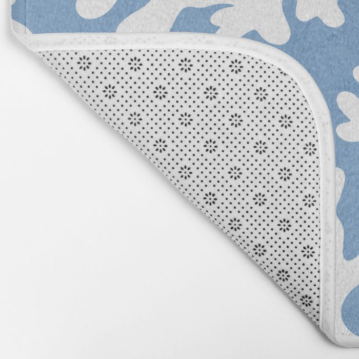 Coral Reef - denim blue Bath Mat Gallery Image 2