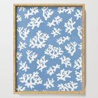 Coral Reef - denim blue Serving Tray Gallery Image 1