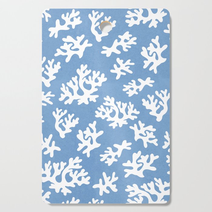 Coral Reef - denim blue Cutting Board Gallery Image 1