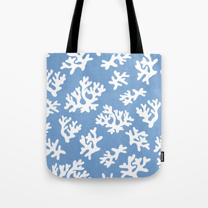 Coral Reef - denim blue Tote Bag Gallery Image 1