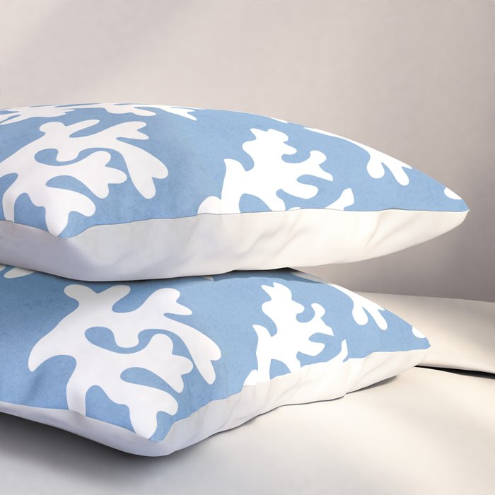 Coral Reef - denim blue Pillow Sham Gallery Image 3