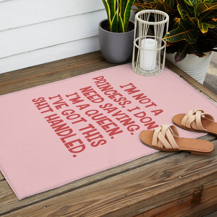 I've Got This Shit Handled, Funny,  Saying Outdoor Rug Gallery Image 2