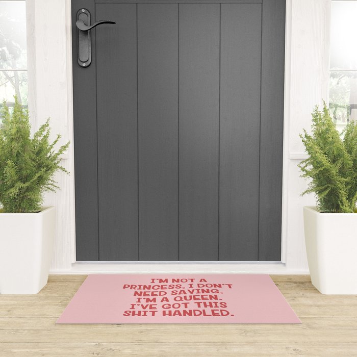 I've Got This Shit Handled, Funny,  Saying Welcome Mat Gallery Image 3