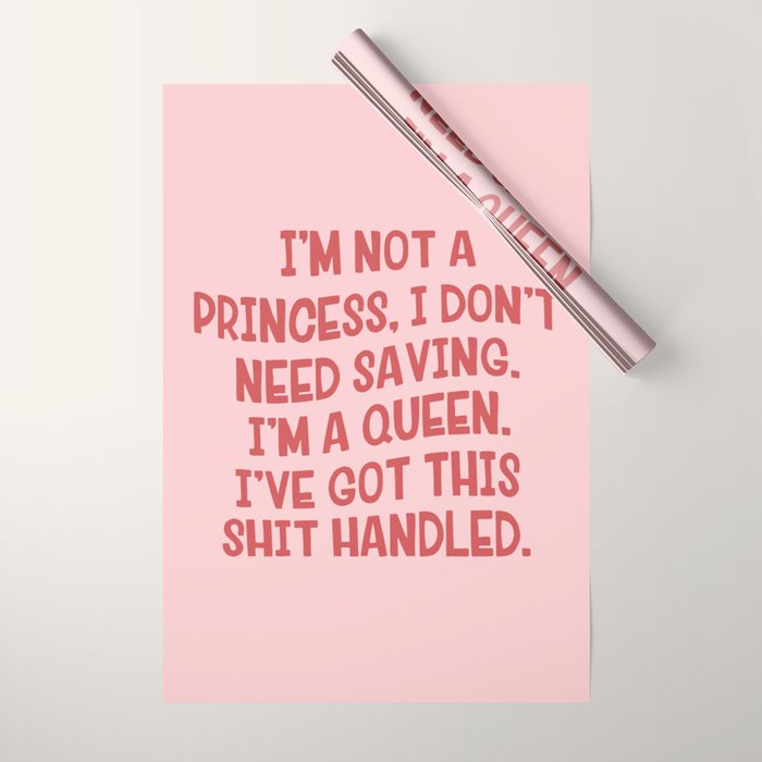 I've Got This Shit Handled, Funny,  Saying Wrapping Paper Gallery Image 1