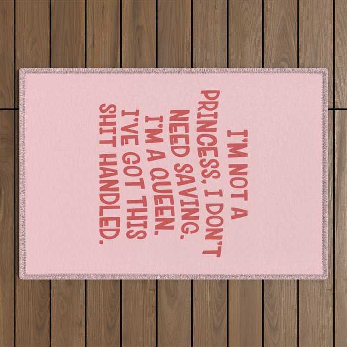 I've Got This Shit Handled, Funny,  Saying Outdoor Rug Gallery Image 1