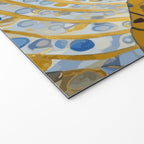 Gustav Klimt Style Tuxedo Cat with Striped Coat Welcome Mat Gallery Image 2