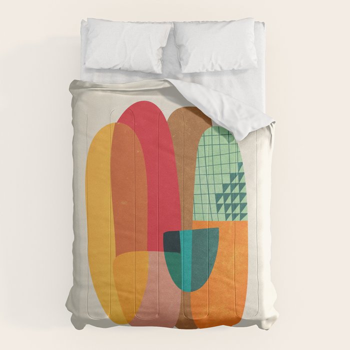 Art Pills: Mid-Century Edition Comforter Gallery Image 1