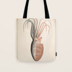 Octopus from "Mollusques Méditeranéens" by Jean Baptiste Vérany, 1851 Tote Bag Gallery Image 1