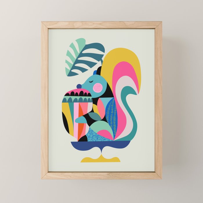 Dream big little squirrel Mini Art Print Gallery Image 1