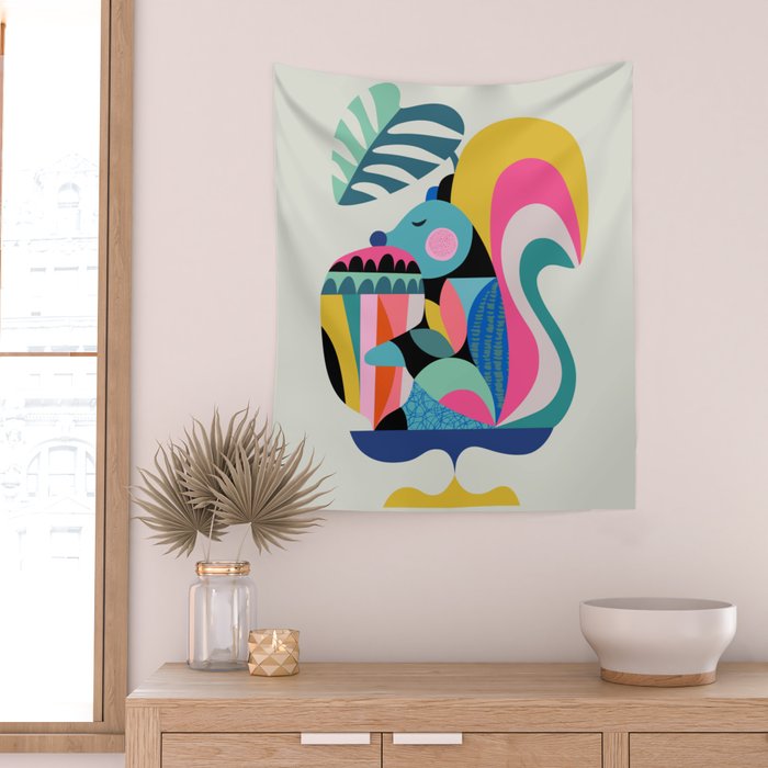Dream big little squirrel Wall Tapestry Gallery Image 2