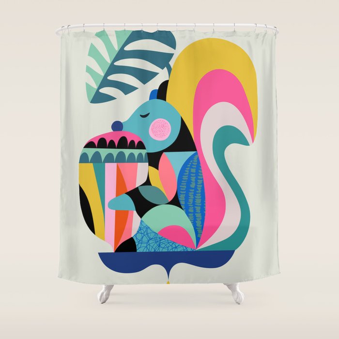 Dream big little squirrel Shower Curtain Gallery Image 1