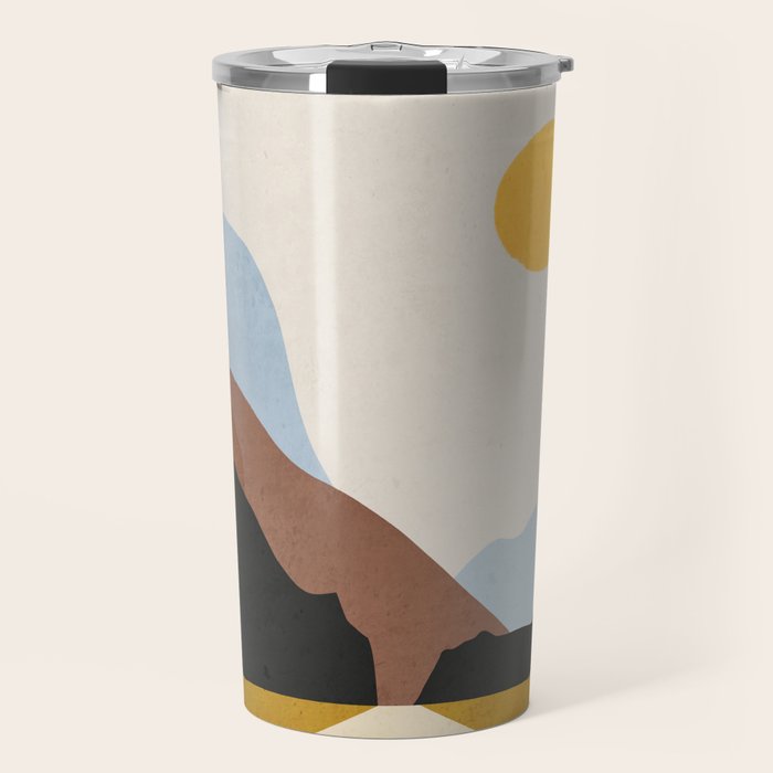 Minimal Art Landscape 9 Travel Mug Gallery Image 1