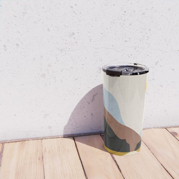 Minimal Art Landscape 9 Travel Mug Gallery Image 4