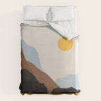 Minimal Art Landscape 9 Duvet Cover Gallery Image 6