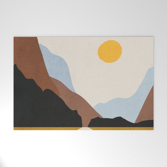 Minimal Art Landscape 9 Welcome Mat Gallery Image 1