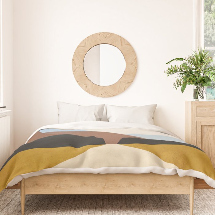 Minimal Art Landscape 9 Duvet Cover Gallery Image 3