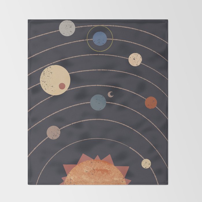 Equal Orbit Throw Blanket Gallery Image 2
