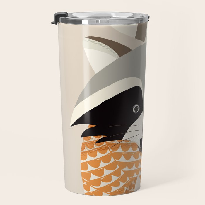 Whimsical Raccoon Travel Mug Gallery Image 3