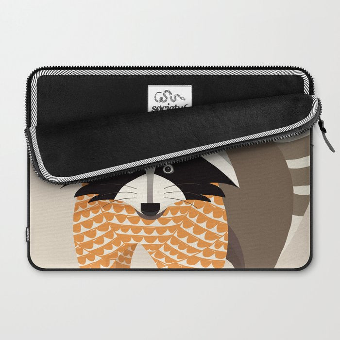 Whimsical Raccoon Laptop Sleeve Gallery Image 2
