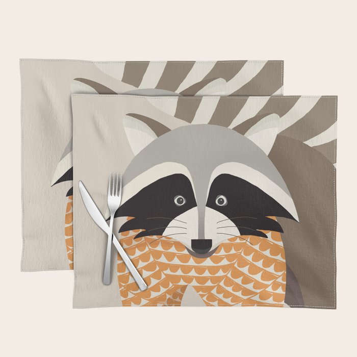 Whimsical Raccoon Placemat Gallery Image 1