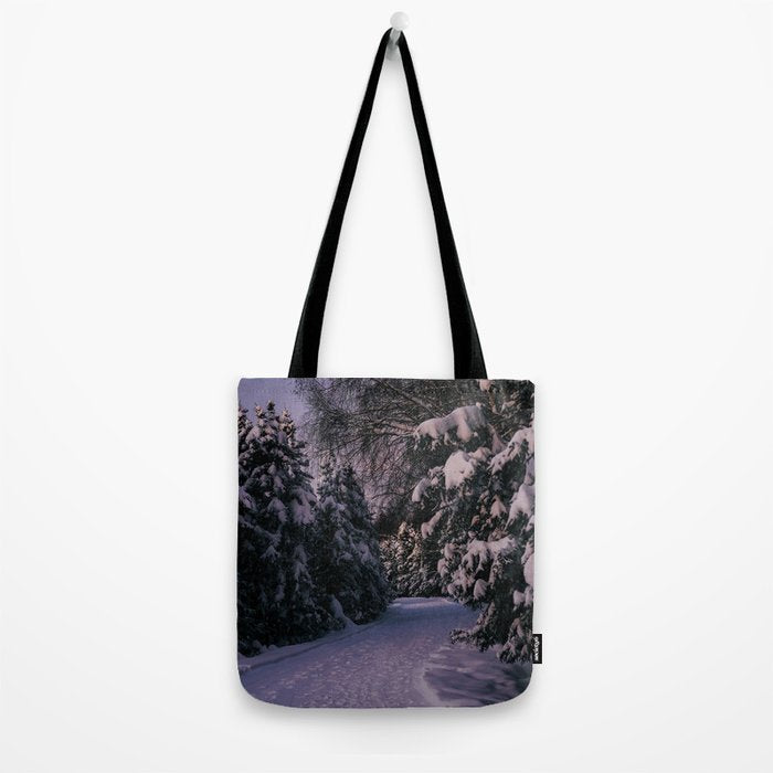 Snowy Path Tote Bag Gallery Image 2