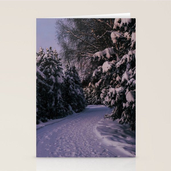 Snowy Path Stationery Card Gallery Image 1