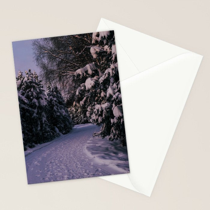 Snowy Path Stationery Card Gallery Image 2