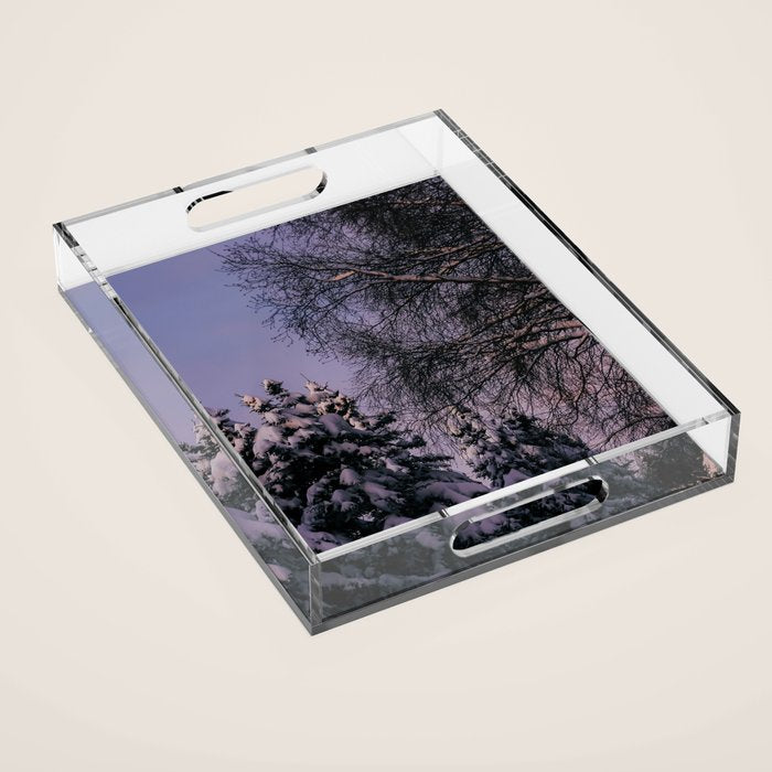 Snowy Path Acrylic Tray Gallery Image 1