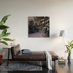 Snowy Path Wood Wall Art Gallery Image 2