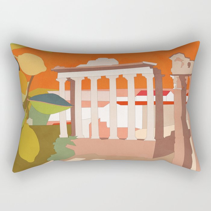 Rome travel italy Rectangular Pillow Gallery Image 1
