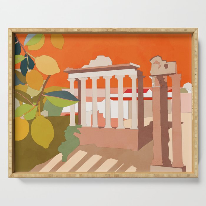 Rome travel italy Serving Tray Gallery Image 1