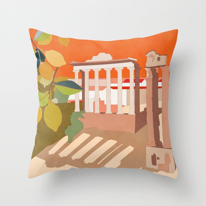 Rome travel italy Throw Pillow Gallery Image 6
