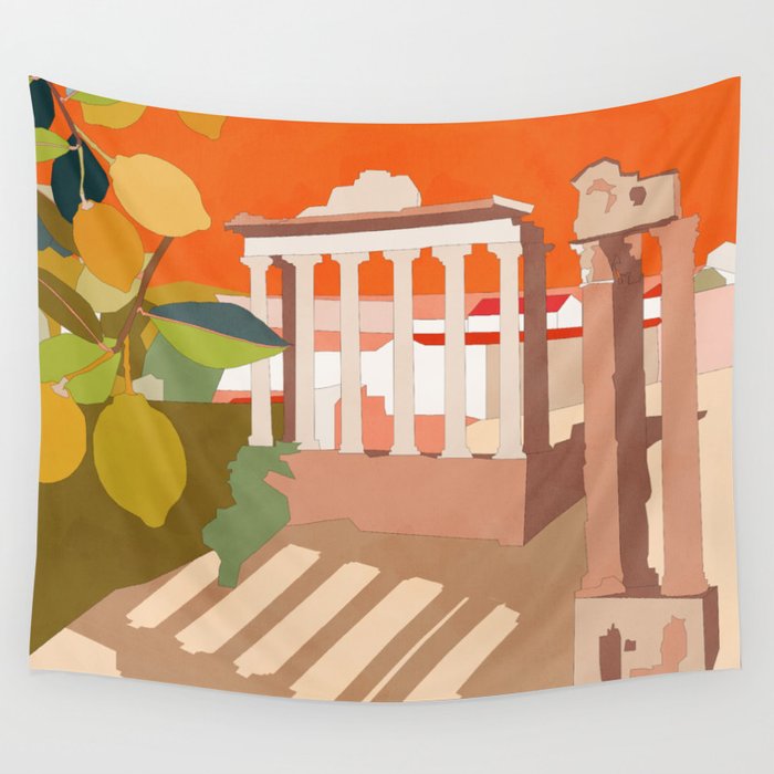 Rome travel italy Wall Tapestry Gallery Image 4