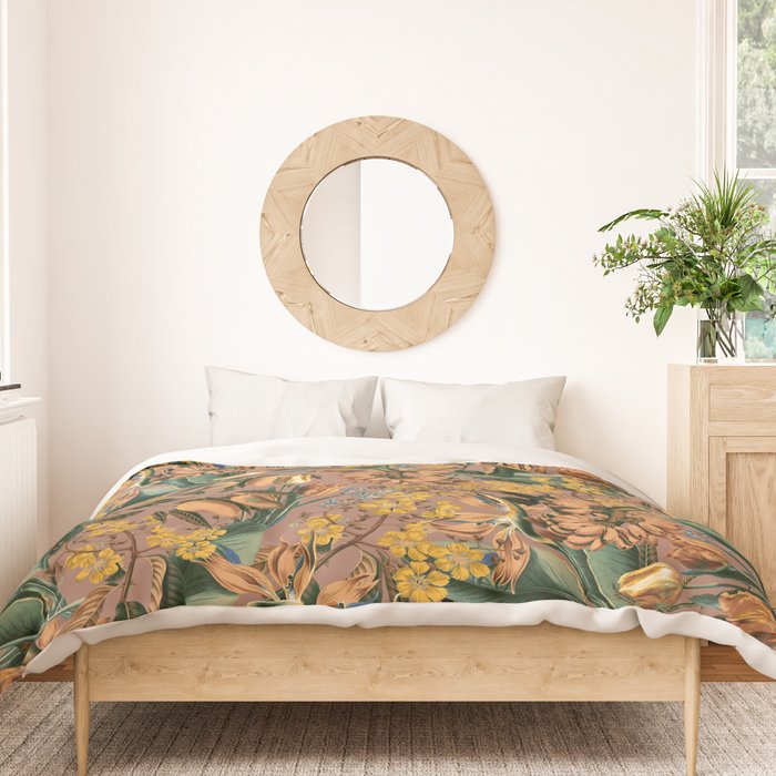 Banana and Leaf Pattern Duvet Cover Gallery Image 3