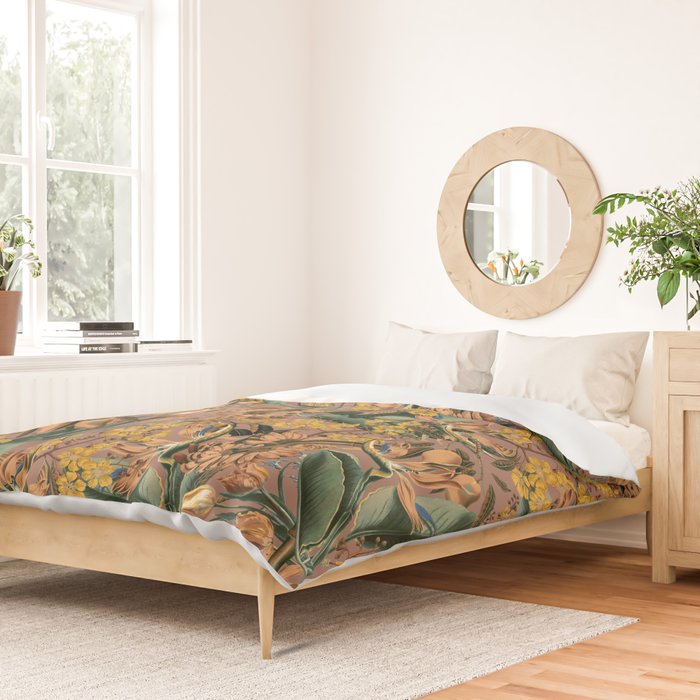 Banana and Leaf Pattern Duvet Cover Gallery Image 2